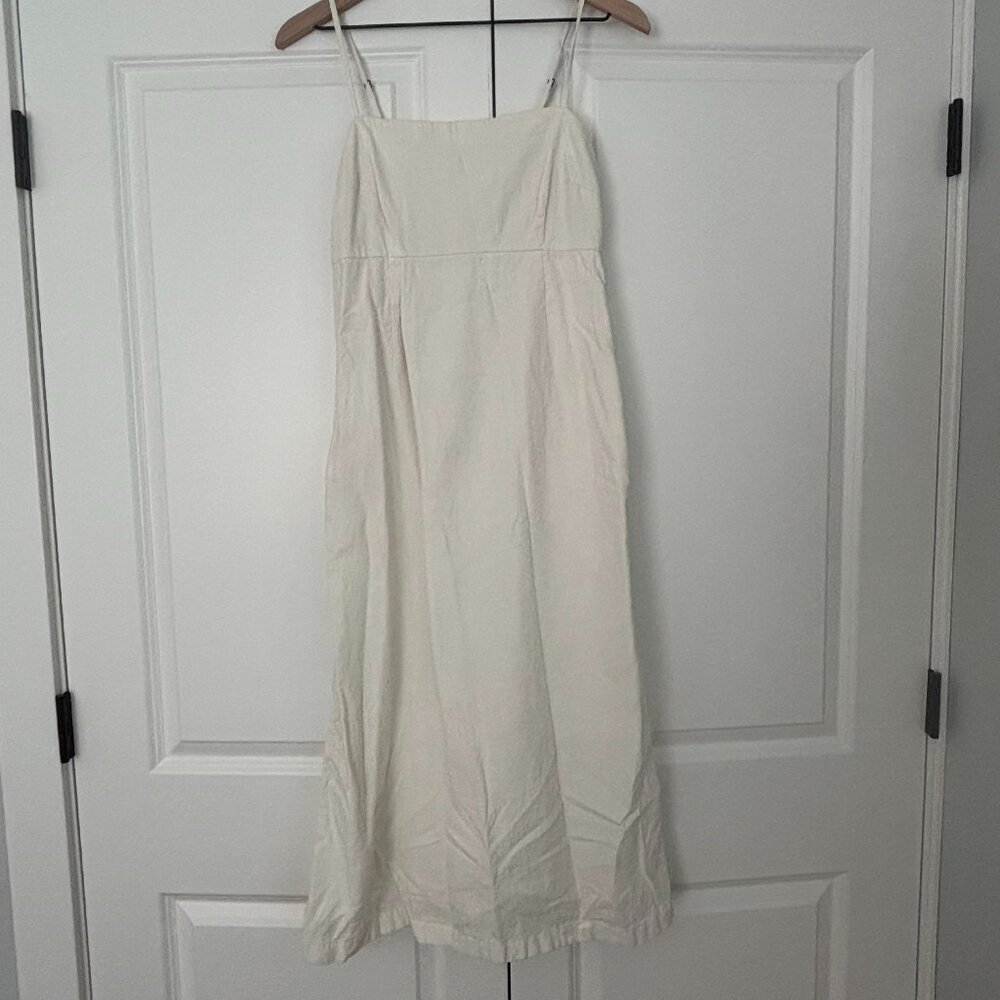 Abercrombie Linen-Blend Midi Dress
